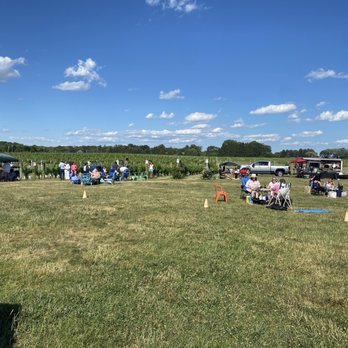 Working Dog Winery - The lawn with food carts - June - Wineries Near Me - Robbinsville, New Jersey Working Dog Winery - The lawn with food carts - June - Wineries Near Me - Robbinsville, New Jersey