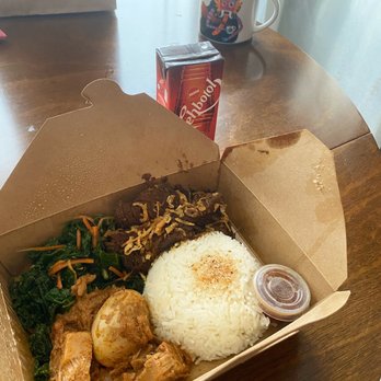 Rasa Rasa - Beef Rendang Rice Platter Teh Kotak - Food Trucks Near Me - San Francisco, California Rasa Rasa - Beef Rendang Rice Platter Teh Kotak - Food Trucks Near Me - San Francisco, California