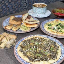 Bread & Salt Bakehouse - Za'atar Manousheh: topped with a classic blend of thyme, sumac & sesame