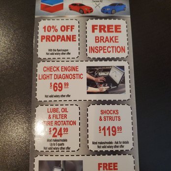 Chevron - Coupon flyer - Ask for Edgar! - Gas Stations Near Me - Tucson, Arizona