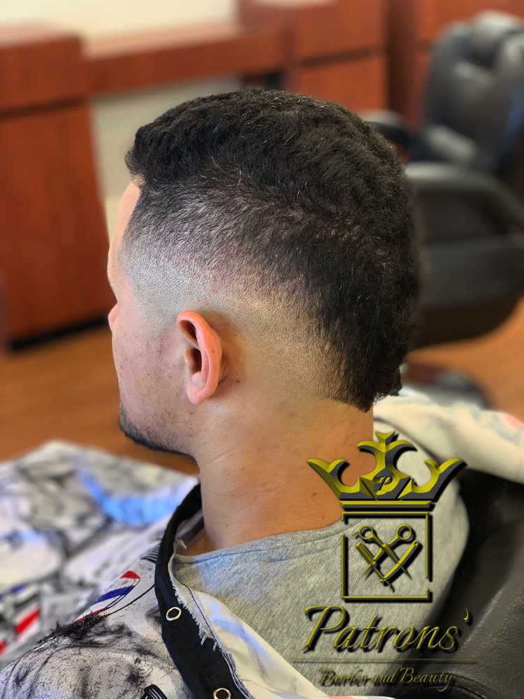 Patrons’ Barber and Beauty Logo