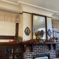 The Dinner Bell - Beautiful mantle in the dining room