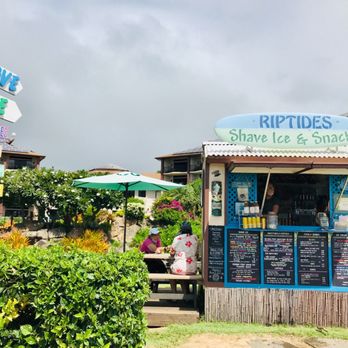 Riptides Shave Ice & Snacks - the outside of the shop - Shaved Ice Near Me - Koloa, Hawaii Riptides Shave Ice & Snacks - the outside of the shop - Shaved Ice Near Me - Koloa, Hawaii
