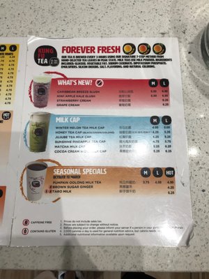 Menu photo 4 Kung Fu Tea Richmond, TX