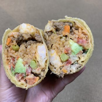 Lucha Libre - Surf&turf burrito - Mexican Near Me - San Diego, California