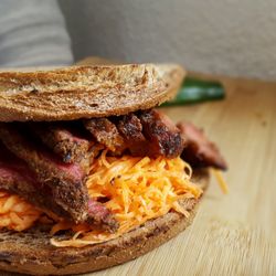 Adelaide Food Porn Festival - House Smoked Pastrami on Rye at The Flying Fig Deli