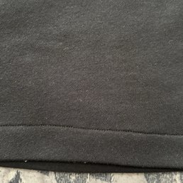 The center stitch is higher The center stitch is higher