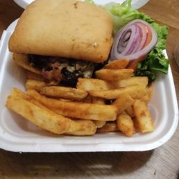 Burger and fries-great!