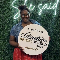 Carolina Bridal World - I SAID YES TO THE DRESS!! ONE month before the wedding lol  and it was PERFECT!