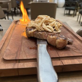 Cool River - Valley Forge - Unique presentation of the Jim Beam Rib-eye - Steakhouses Near Me - Wayne, Pennsylvania