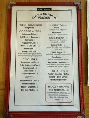 Menu photo 1 Clinton St. Baking New York, NY Menu photo 1 Clinton St. Baking New York, NY