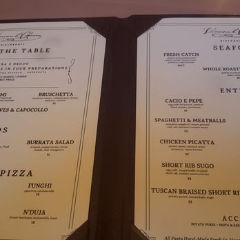 Vincent Chiccos - Dinner menu - Italian Near Me - Charleston, South Carolina Vincent Chiccos - Dinner menu - Italian Near Me - Charleston, South Carolina