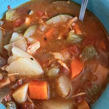 The Range Café - It's supposed to be chicken stew. - Desserts Near Me - Albuquerque, New Mexico
