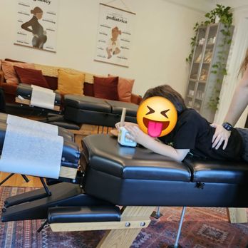 Verve Chiropractic - Playing and being treated....he loves Dr. Marlena and Dr. Danielle - Chiropractors Near Me - Orange, California Verve Chiropractic - Playing and being treated....he loves Dr. Marlena and Dr. Danielle - Chiropractors Near Me - Orange, California