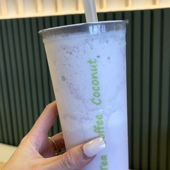 Jam Jam Tea Lab - Ube cheese foam slush -- 4 out of 5 stars. Not too sweet nor artificial-tasting! - Bubble Tea Near Me - Irvine, California