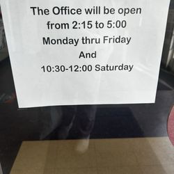 US Post Office - Hours as of 1/22/26