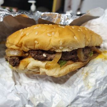 Frugals - Cheeseburger with grilled onions - Burgers Near Me - Tacoma, Washington