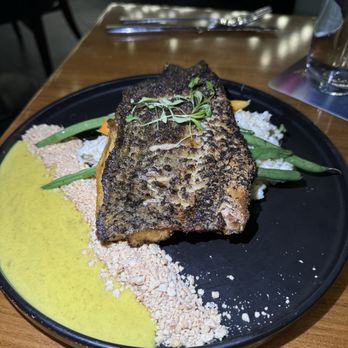 Aurora At The Celeste - Crispy barramundi - American Near Me - Orlando, Florida