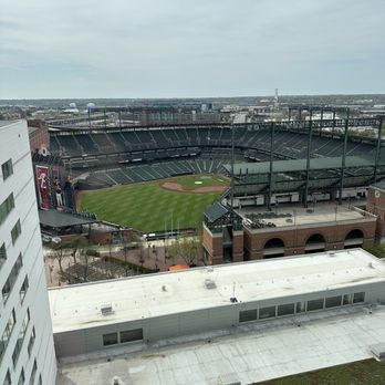Hilton Baltimore Inner Harbor - Home plate view. Room 1731. - Hotels Near Me - Baltimore, Maryland Hilton Baltimore Inner Harbor - Home plate view. Room 1731. - Hotels Near Me - Baltimore, Maryland
