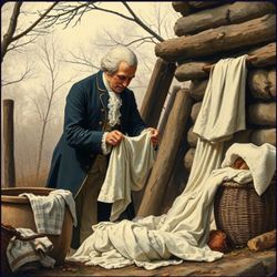 Local Dry Cleaning & Laundry - George Washington washing my clothes.