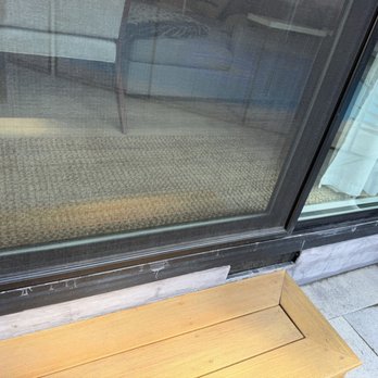 Wekud Power Wash - Patio door frames that were left with stains from their cleaning solution - Pressure Washers Near Me - West Hollywood, California Wekud Power Wash - Patio door frames that were left with stains from their cleaning solution - Pressure Washers Near Me - West Hollywood, California