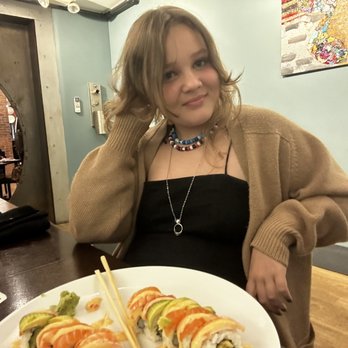 School Sushi - Rainbow sushi roll was sooo good! - Japanese Near Me - Lexington, Kentucky