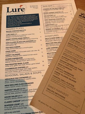Menu photo 1 Lure Fish House Ventura, CA Menu photo 1 Lure Fish House Ventura, CA