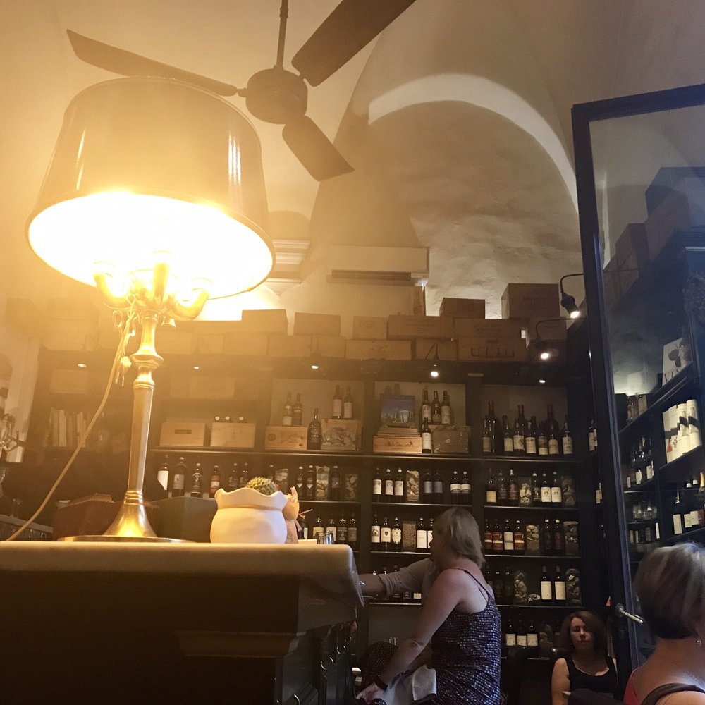 Enoteca Pitti Gola e Cantina - View from inside looking at the bar - Wine Bars Near Me - Florence, FI