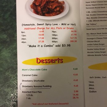 Uncle Lous Fried Chicken - Menu 5/2018 - Chicken Wings Near Me - Memphis, Tennessee Uncle Lous Fried Chicken - Menu 5/2018 - Chicken Wings Near Me - Memphis, Tennessee