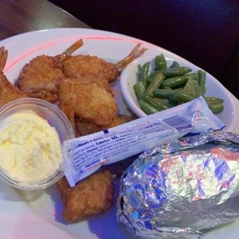 LPL's Restaurant & Pub - Butterfly shrimp, baked potato and green beans for $13.95 - American Near Me - Council Bluffs, Iowa
