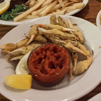 Angelo's Steak Pit - Found a picture of the frozen cocktail sauce in one of my husband's pictures.. - Seafood Near Me - Panama City Beach, Florida