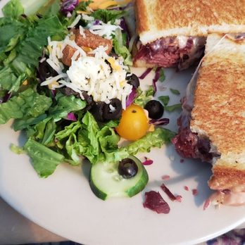 Spring Lake Cafe - The Reuben on sour dough with a side salad!! So delicious - Breakfast & Brunch Near Me - Fircrest, Washington Spring Lake Cafe - The Reuben on sour dough with a side salad!! So delicious - Breakfast & Brunch Near Me - Fircrest, Washington