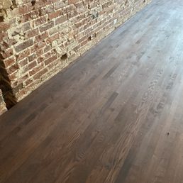 We (The McGrewCrew Flooring) were privileged to refinish these old rustic hardwood floors during the remodel of this beautiful building.