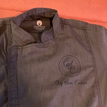 Sublime Printz - Chef coat screen printed my brothers logo - Screen Printing Near Me - Costa Mesa, California