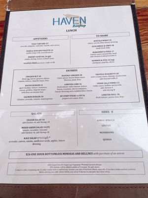 Menu photo 8 Haven Rooftop New York, NY Menu photo 8 Haven Rooftop New York, NY
