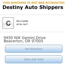 Destiny Auto Shipping
