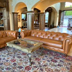 Leather Pros & Upholstery - Leather sofa color restoration.