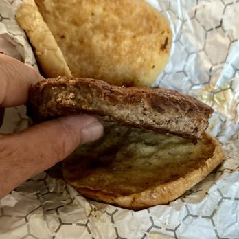 Dairi-O - This was supposed to be a Monster Burger.  Instead it was a meat patty on a bun. - American Near Me - Winston-Salem, North Carolina