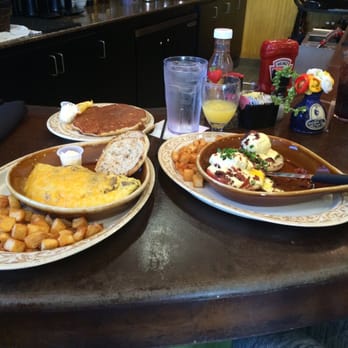 Another Broken Egg Cafe - Eggs Blackstone!! The Supreme!! and a buttermilk pancake!! - Breakfast & Brunch Near Me - Baton Rouge, Louisiana Another Broken Egg Cafe - Eggs Blackstone!! The Supreme!! and a buttermilk pancake!! - Breakfast & Brunch Near Me - Baton Rouge, Louisiana