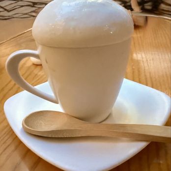 Nobu - Dessert pudding with whiskey foam - Japanese Near Me - Las Vegas, Nevada