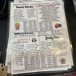 POParella's Gourmet Popcorn and Treats - Menu