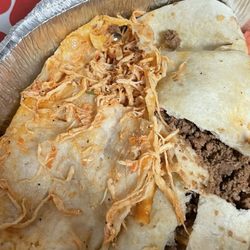Guacamole Grill - Combo plate, has quesadilla and beef burrito