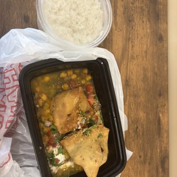 Punjab Sweets Market - Samosa Chaat and Cumin Rice - Indian Near Me - Kent, Washington