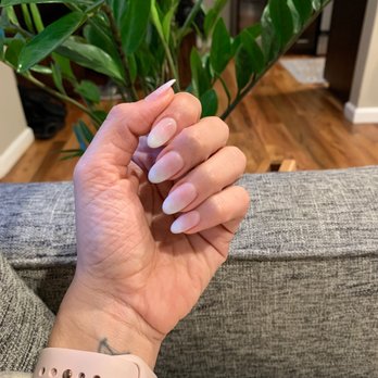Ruby Nail - Ombré nails with tips, such incredible work! - Nail Salons Near Me - Glendale, California