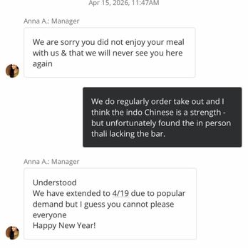 Utsav - Communication with community manager - Indian Near Me - New York, New York Utsav - Communication with community manager - Indian Near Me - New York, New York