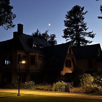 Tanglewood - a house lit up at night - Music Venues Near Me - Lenox, Massachusetts