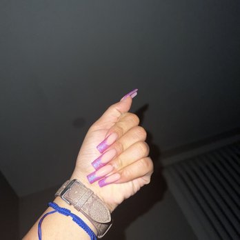 OMG! Nail Bar - Deep French acrylic fill. Powder pink in mermaid gel collection - Nail Salons Near Me - Tempe, Arizona