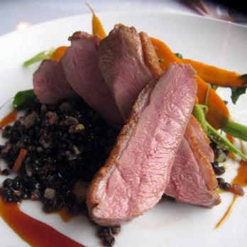 The Whistling Swan - Duck Breast with Lentils and Carrots and Orange Duck Essence - Hotels Near Me - Fish Creek, Wisconsin