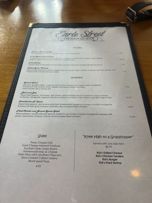 Menu photo 1 Earle Street Kitchen and Bar Anderson, SC