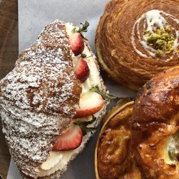 Chateau De Chantilly Cafe - strawberry whipped cream croissant, pitaschio roll - Bakeries Near Me - Chantilly, Virginia